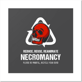 Funny Necromancy Gamer D20 Dice Dungeon Dragons Gaming Gift Posters and Art